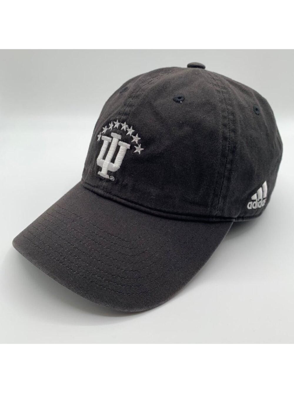 Indiana Hoosiers NCAA Black Adidas Relaxed Fit Strapback Hat